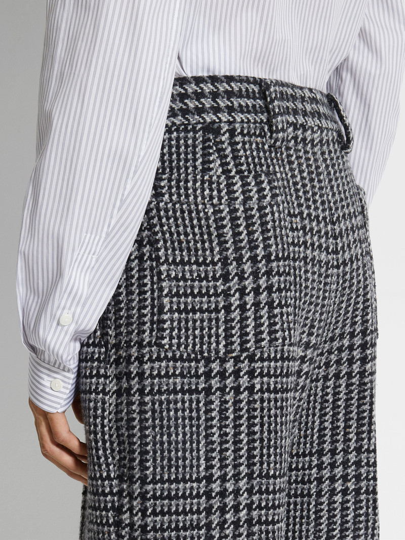 ZEGNA GREY WHITE AND BLACK WOOL AND CASHMERE PANTS outlook