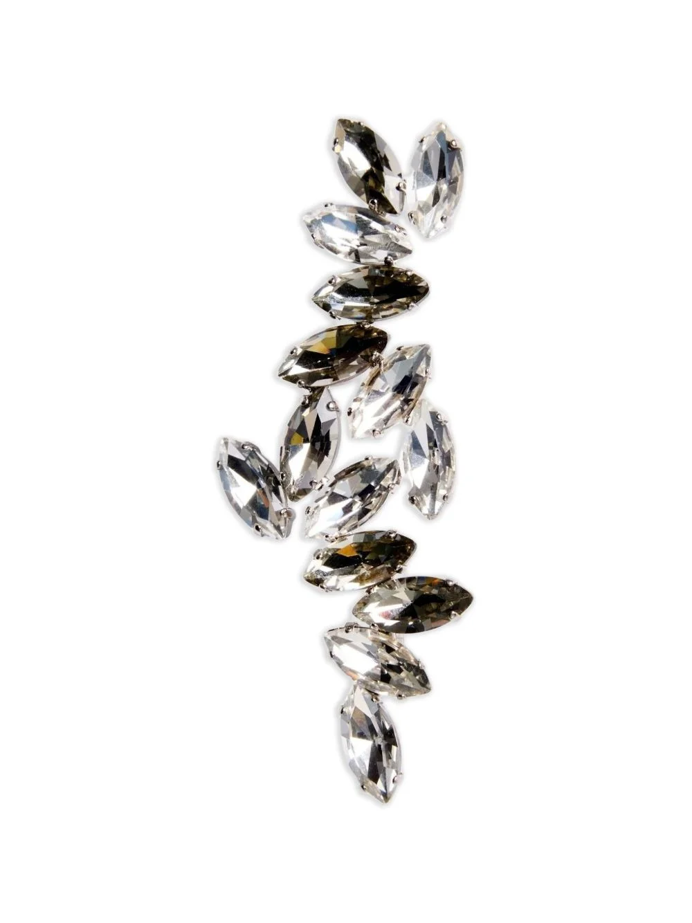 crystal-embellished brooch - 1