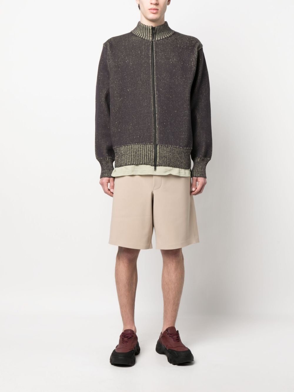 elasticated-waistband shorts - 2