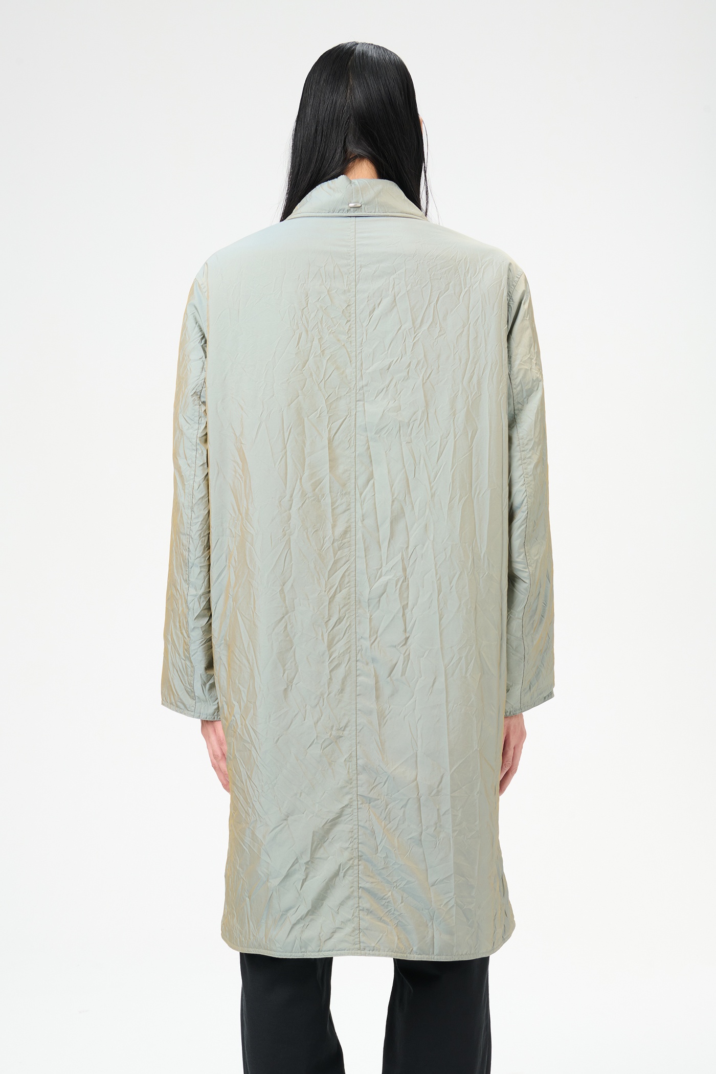 Blithe Coat Shining Olive Crinkle Solaro - 7
