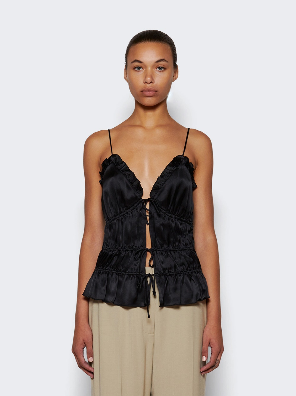 Keonie Silk Top Black - 3