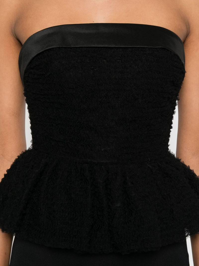 tulle ruffle strapless top 5