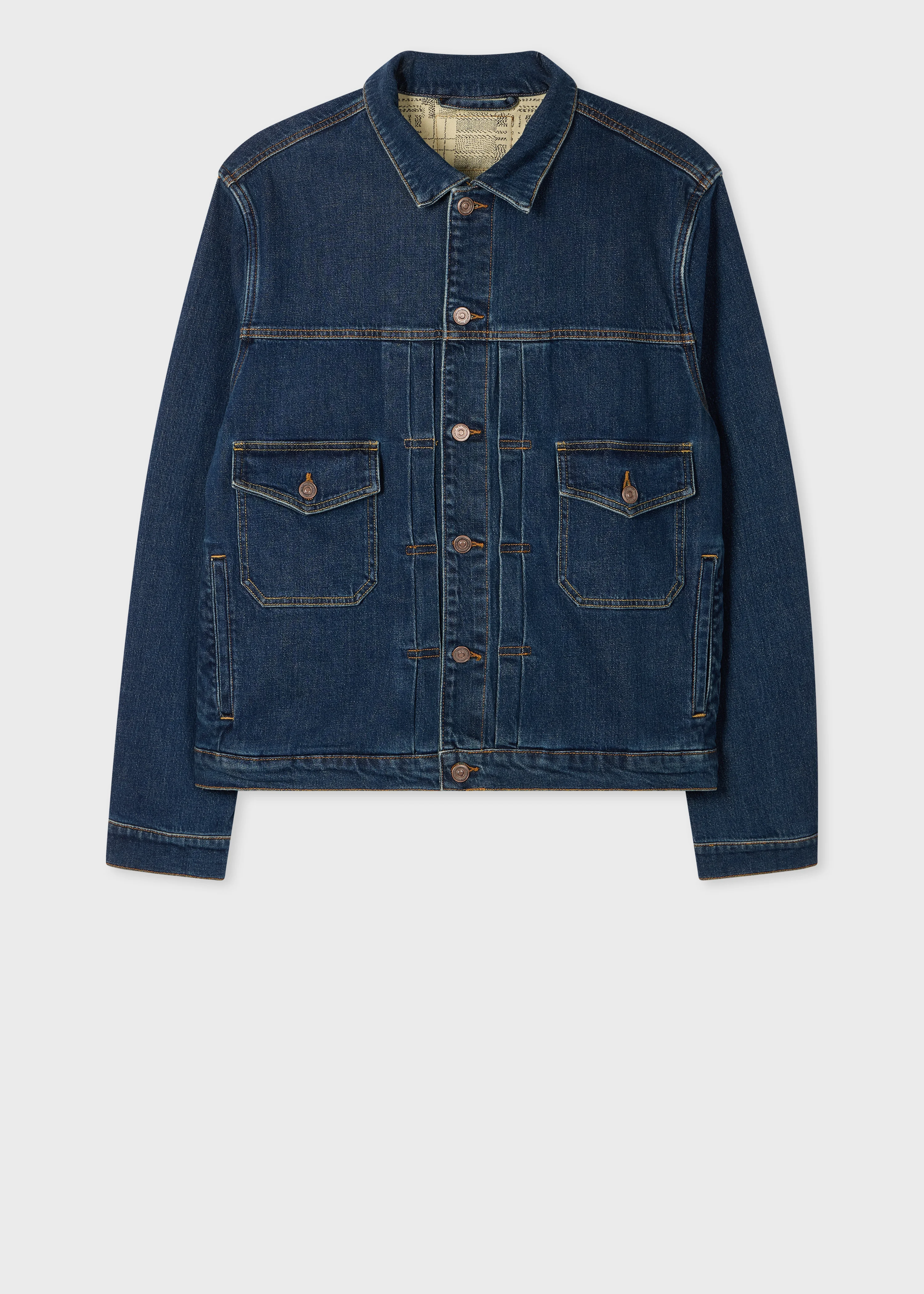 Vintage-Wash Organic-Cotton Denim Jacket - 1