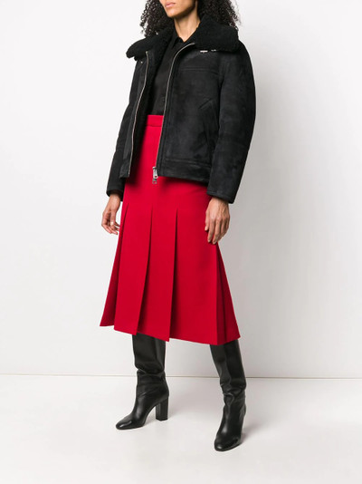 AMI Paris shearling zipped jacket outlook