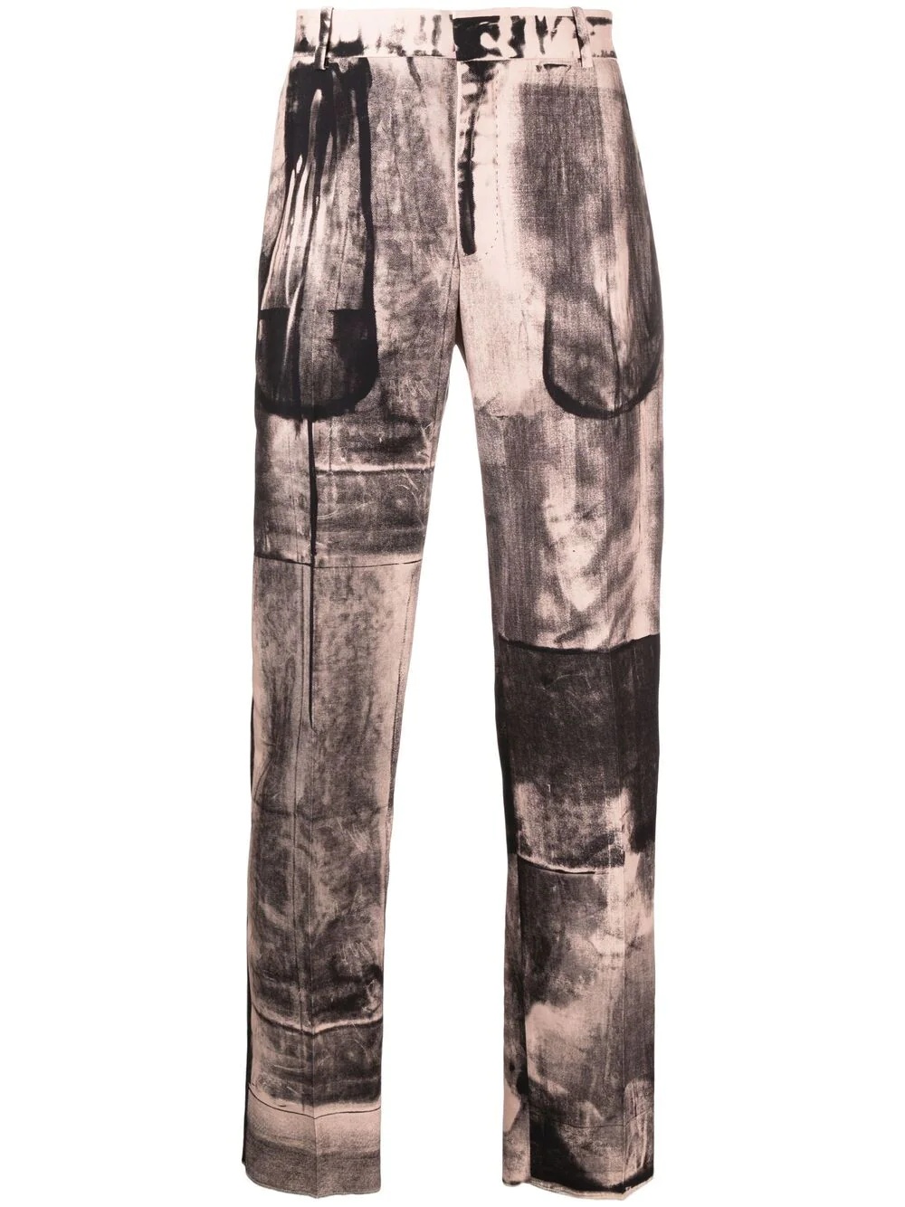 X-Ray print tailored trousers - 1