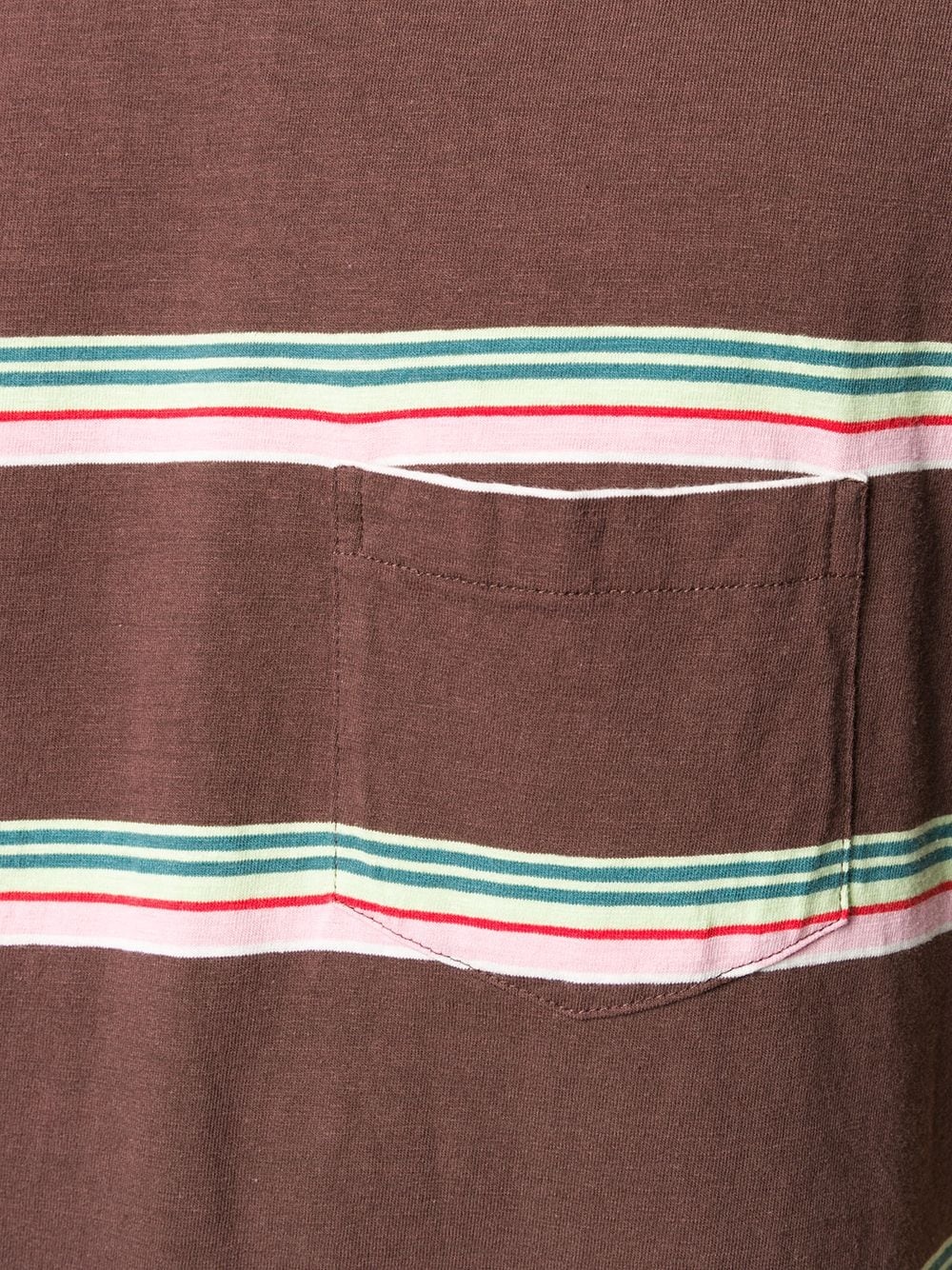 striped chest pocket T-shirt - 5