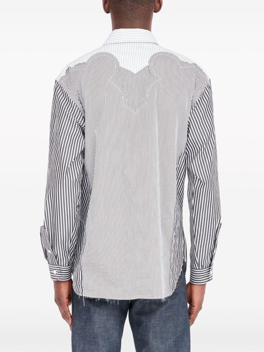 Yoke striped shirt - 5