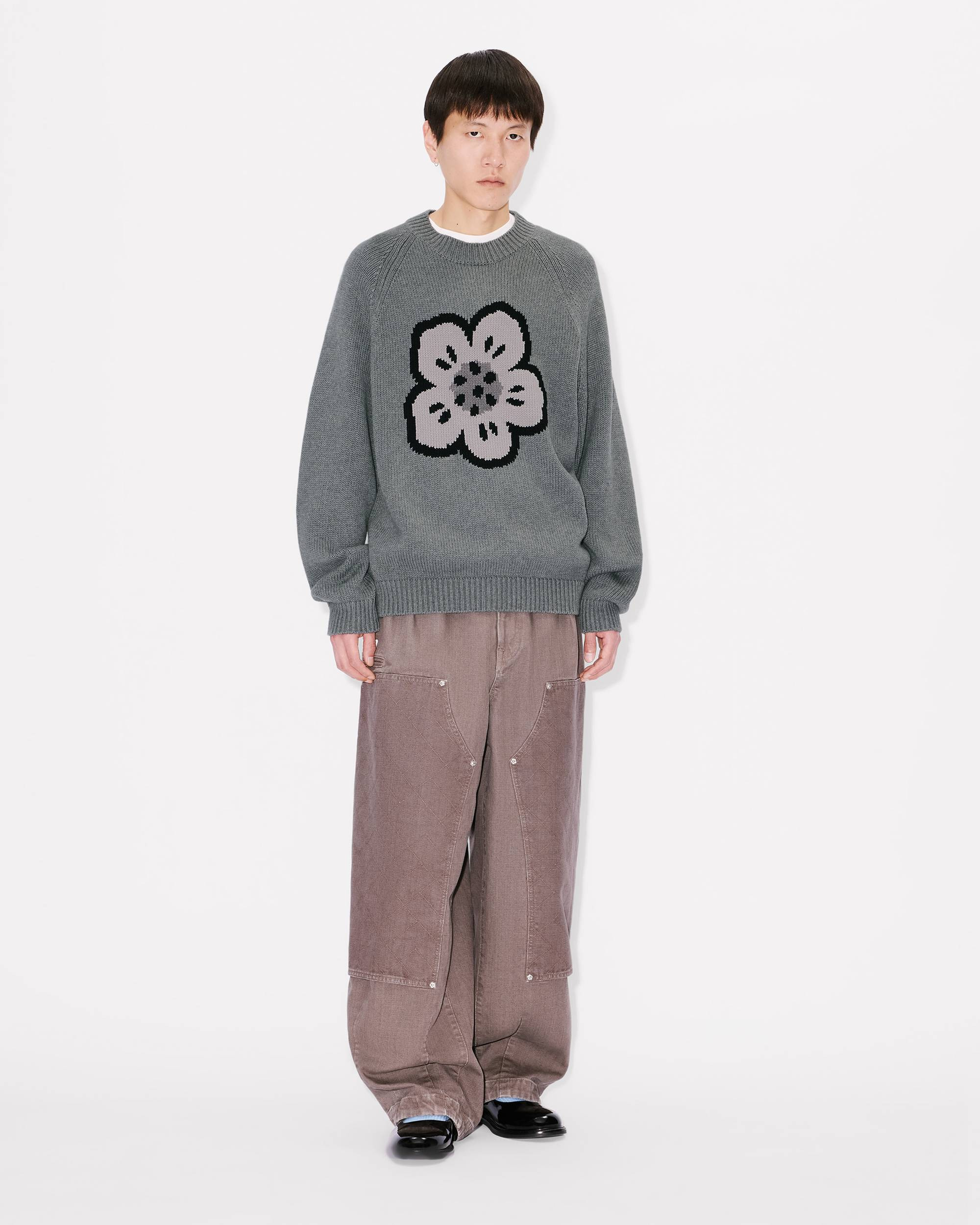 'Boke Flower' jumper in cotton wool - 5