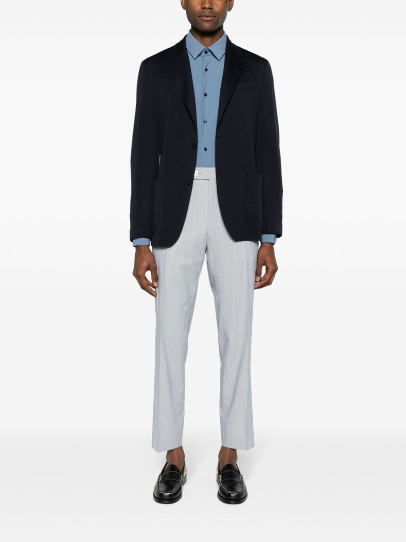 LARDINI single-breasted wool-blend blazer outlook