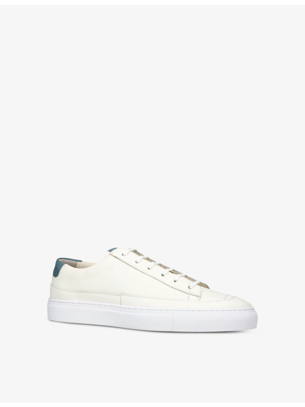 D-Stock recycled-leather low-top trainers - 3