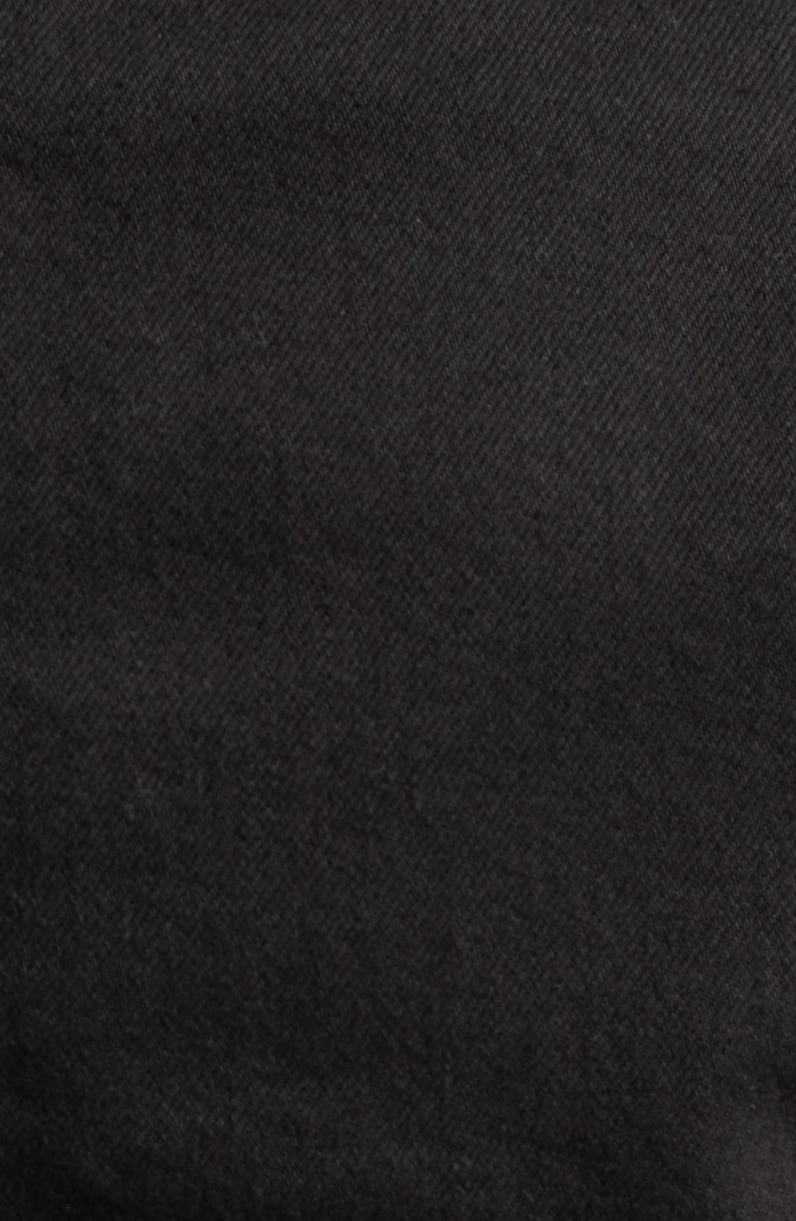 FERRAGAMO Asymmetric Raw Edge Denim Blazer in Nero at Nordstrom - 5