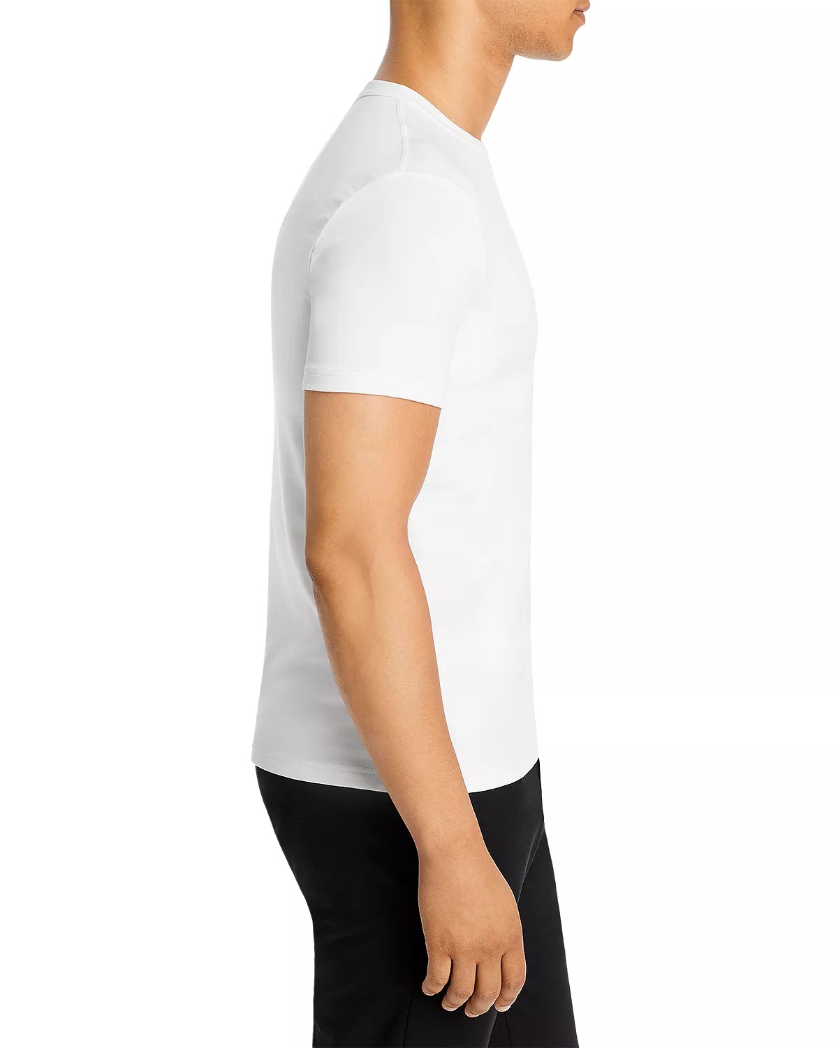 Cotton Blend Crewneck Tee - 4