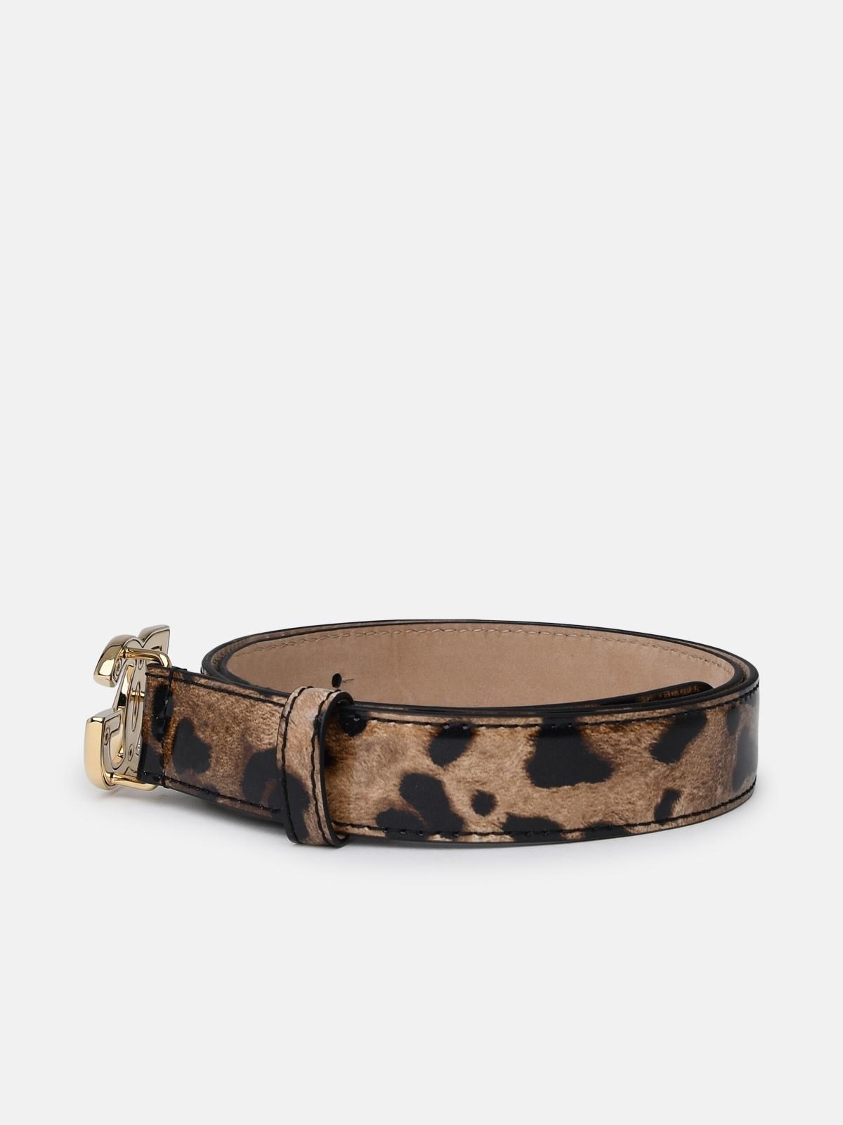 TWO-COLOR SHINY LEATHER BELT - 3