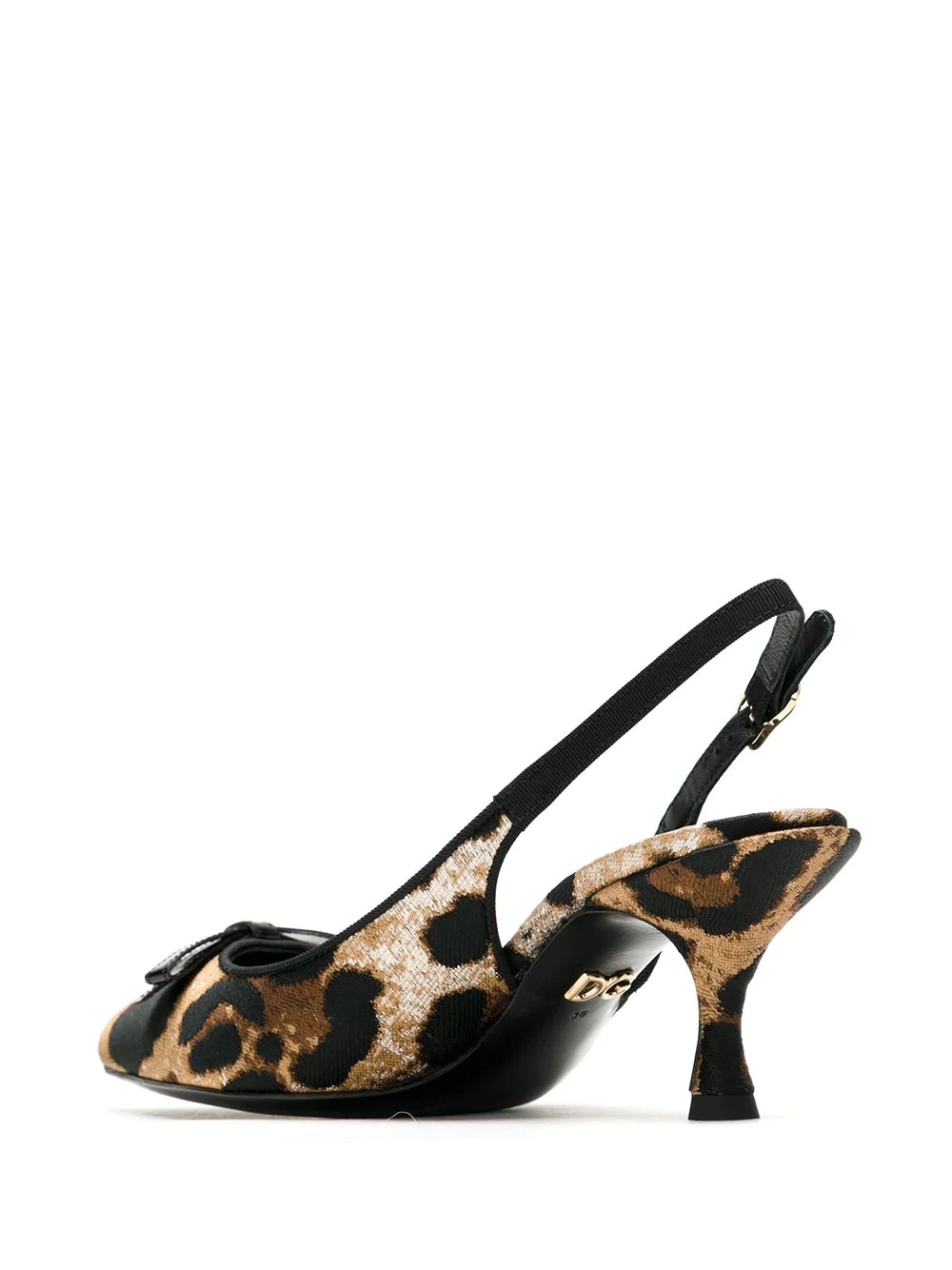 Lori leopard-print slingback pumps - 3