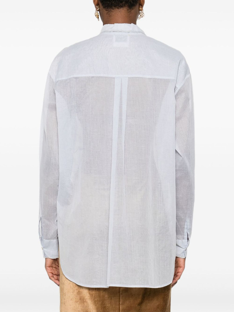 bow-collar cotton shirt 4