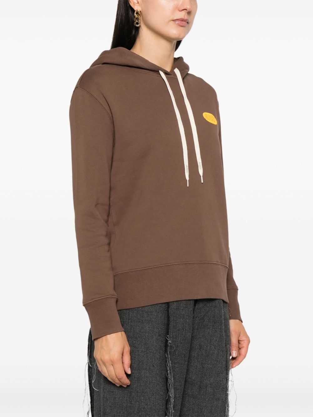 printed logo hoodie - 3