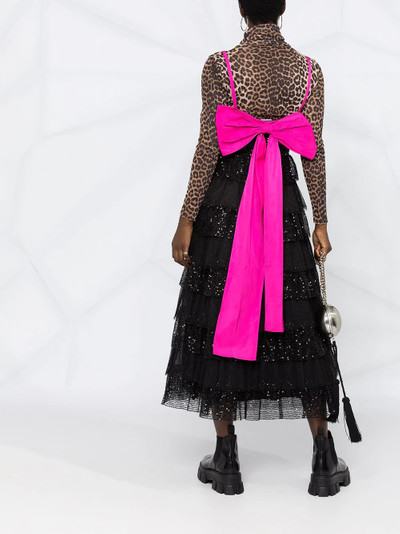 REDValentino sequinned flared dress outlook