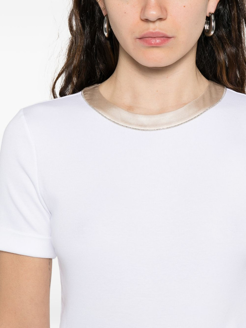 trim-detail T-shirt 5