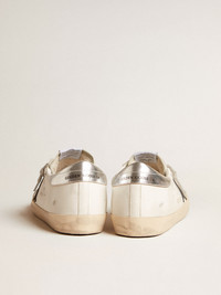Golden Goose Super-Star with black nubuck star and silver
