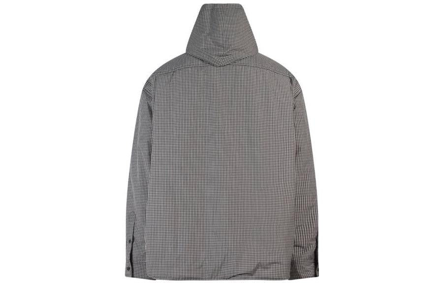 Balenciaga Plaid Padded Jacket-Shirt 'Black White' 735662TNO781070 - 2