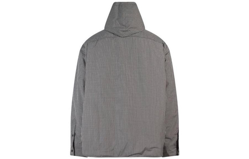 BALENCIAGA Balenciaga Plaid Padded Jacket-Shirt 'Black White' 735662TNO781070 outlook
