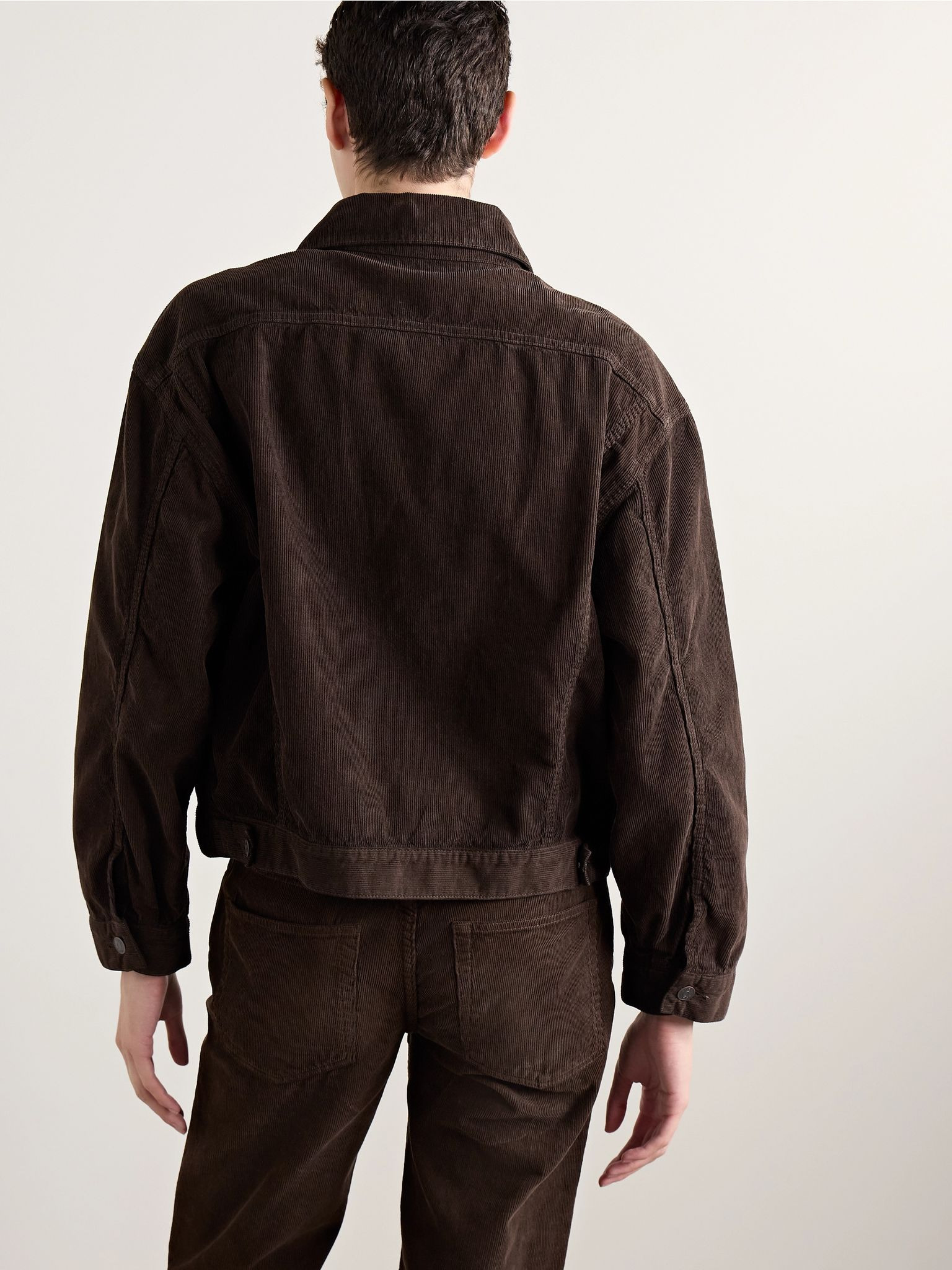 Ness cotton-corduroy jacket Brown - 4