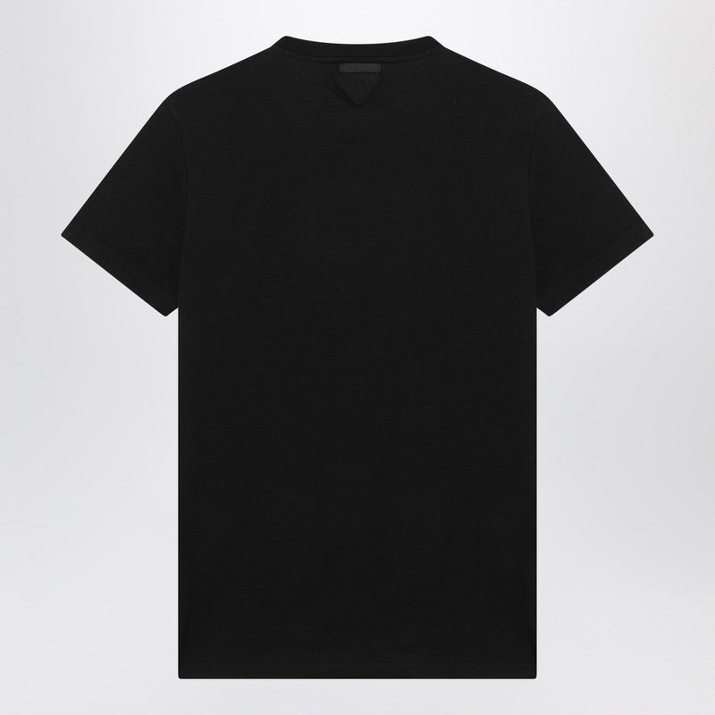 Prada Set Of Three Black Cotton T-Shirts Men - 2