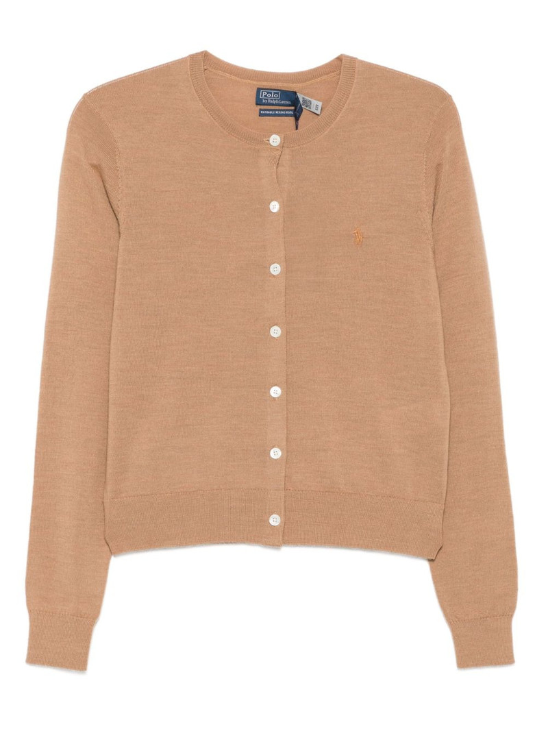 button-front logo cardigan 1