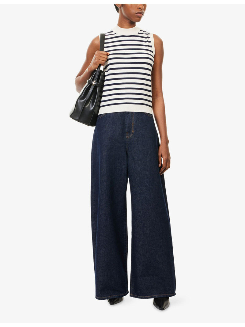 WEEKEND Max Mara Stallo Striped Knitted Top outlook