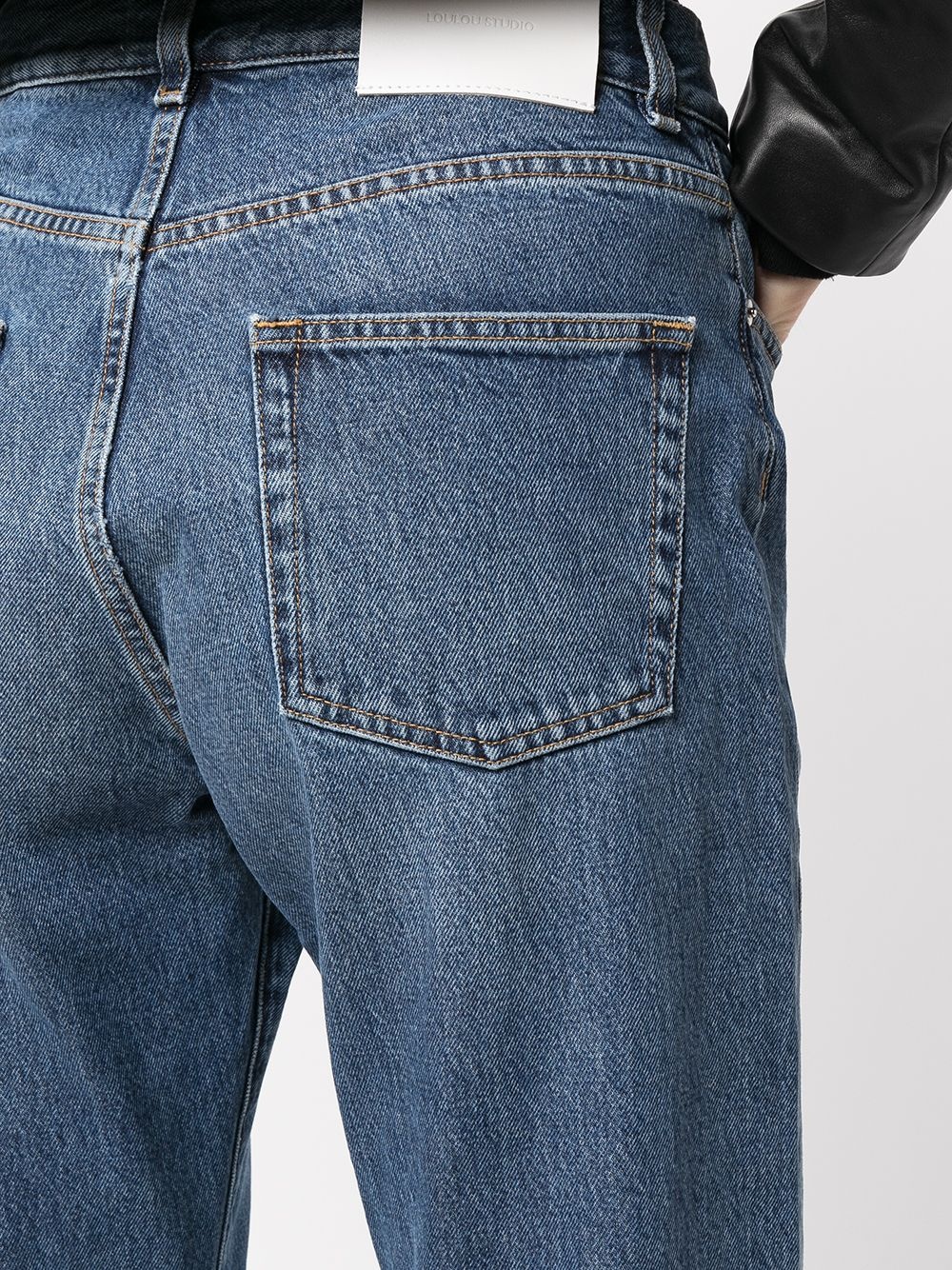 high-rise straight-leg jeans - 5