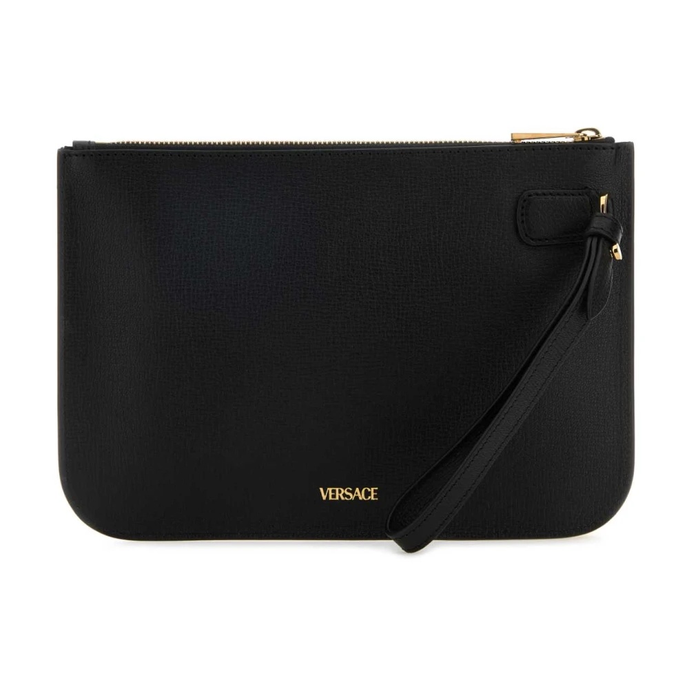 STYLISH BLACK LEATHER CLUTCH - 3