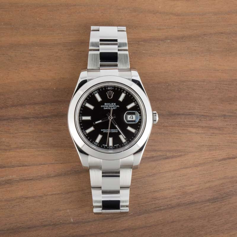Rolex Datejust II ref 116300 Black Superluminova Dial - 6