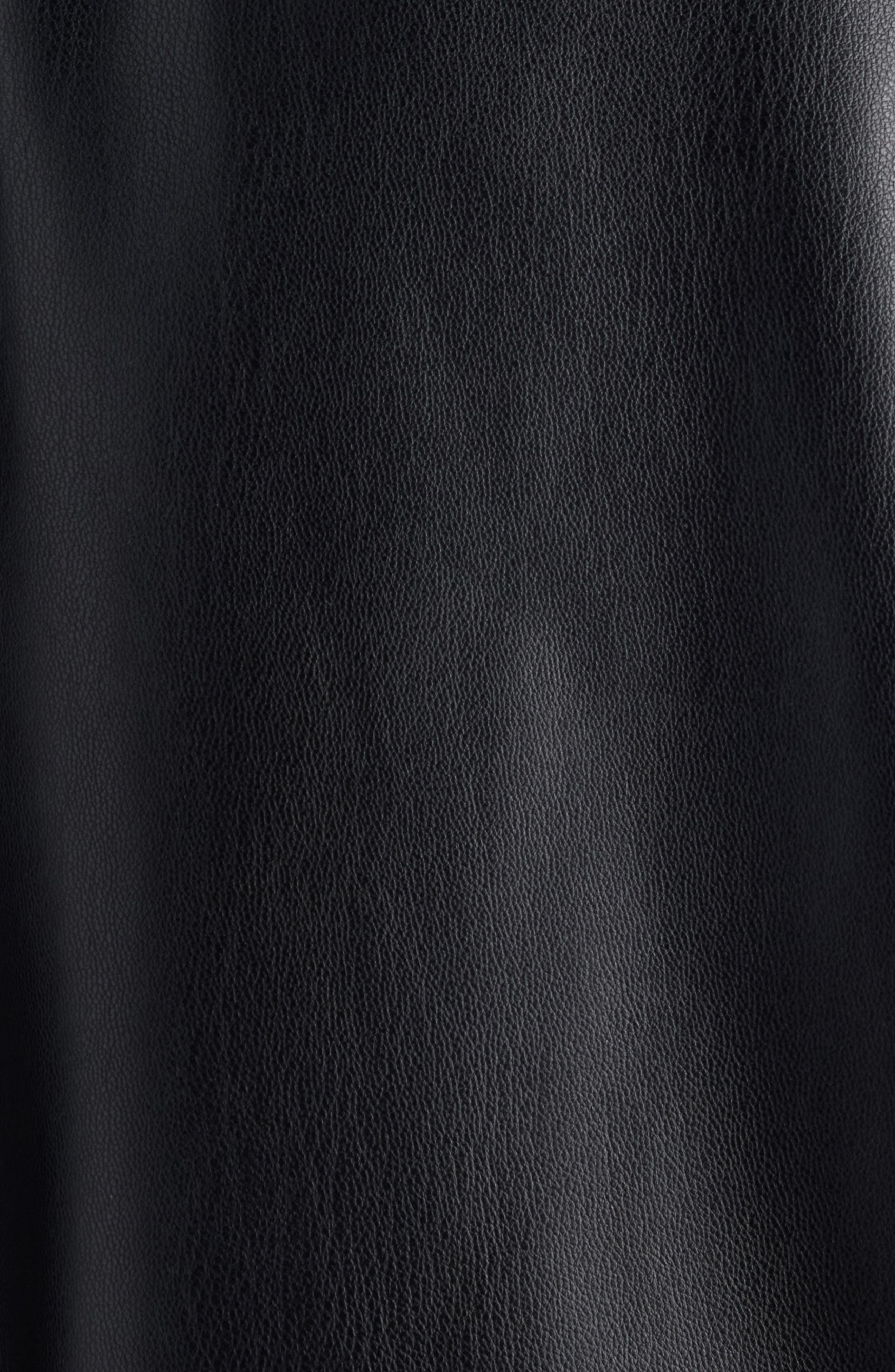 Acne Studios Onnea Faux Leather Bomber Jacket in Black at Nordstrom - 6