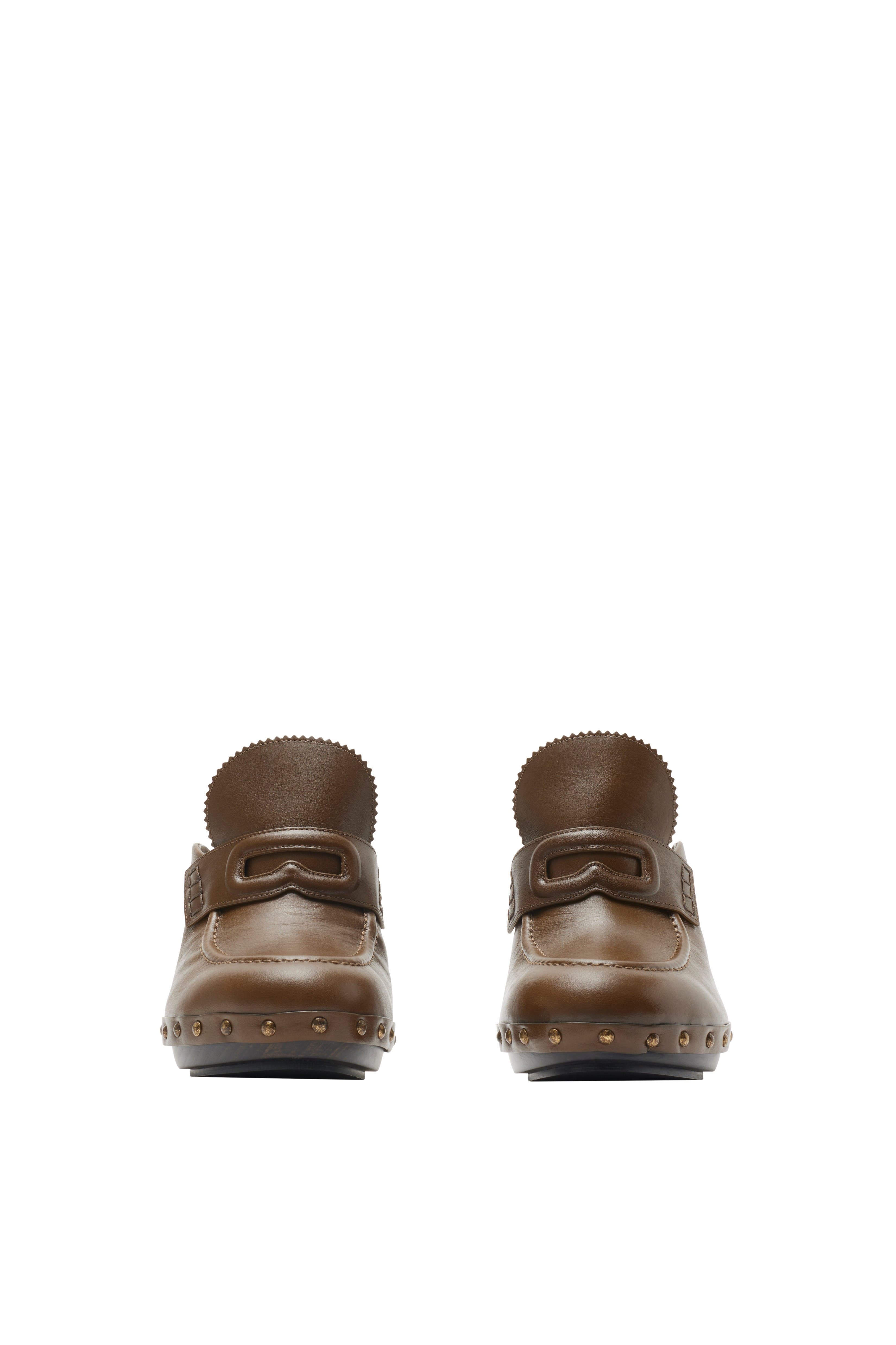 burberry Leather Potter Clogs in Splinter at Nordstrom - 3