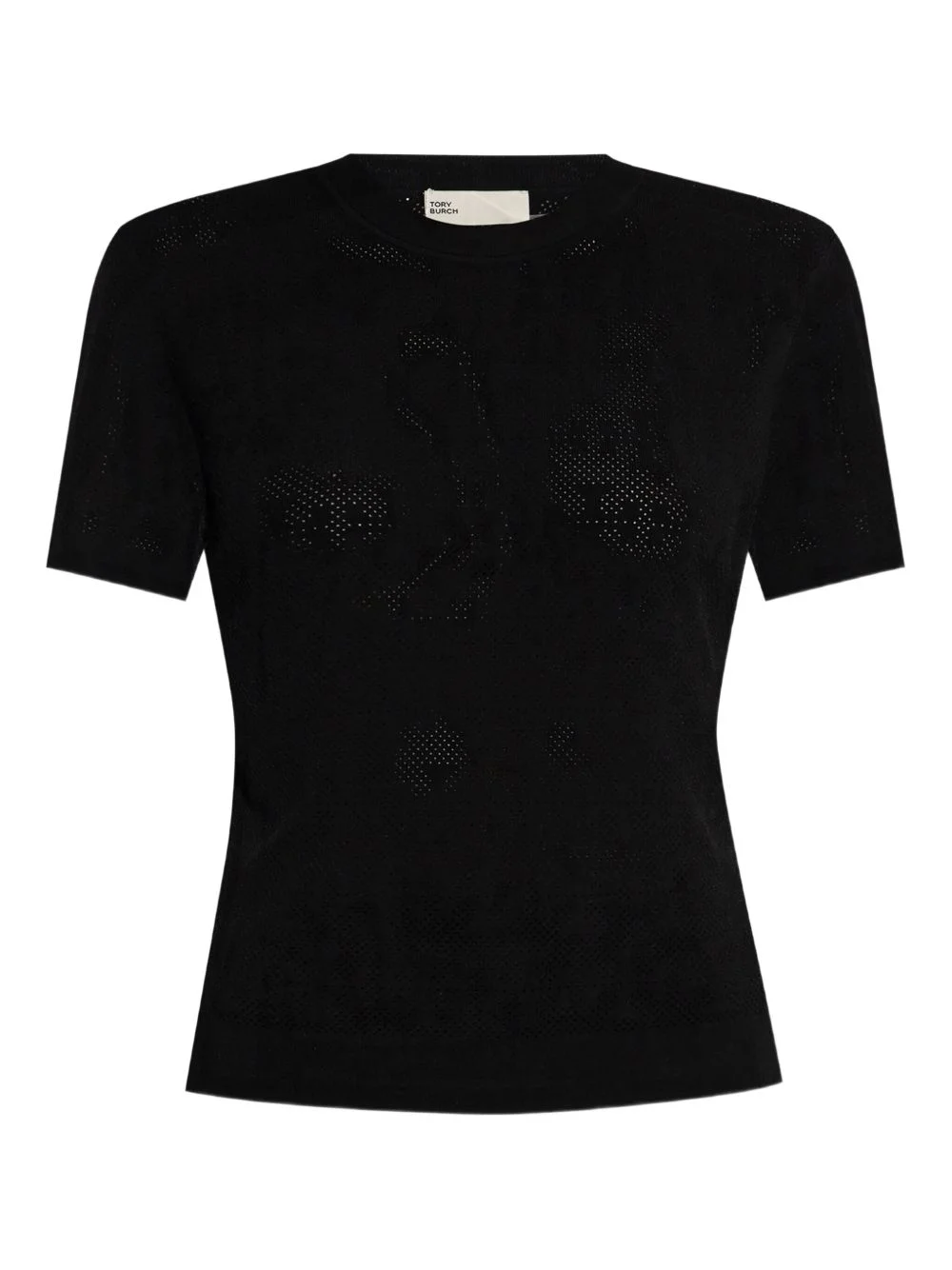 perforated-knit top - 1
