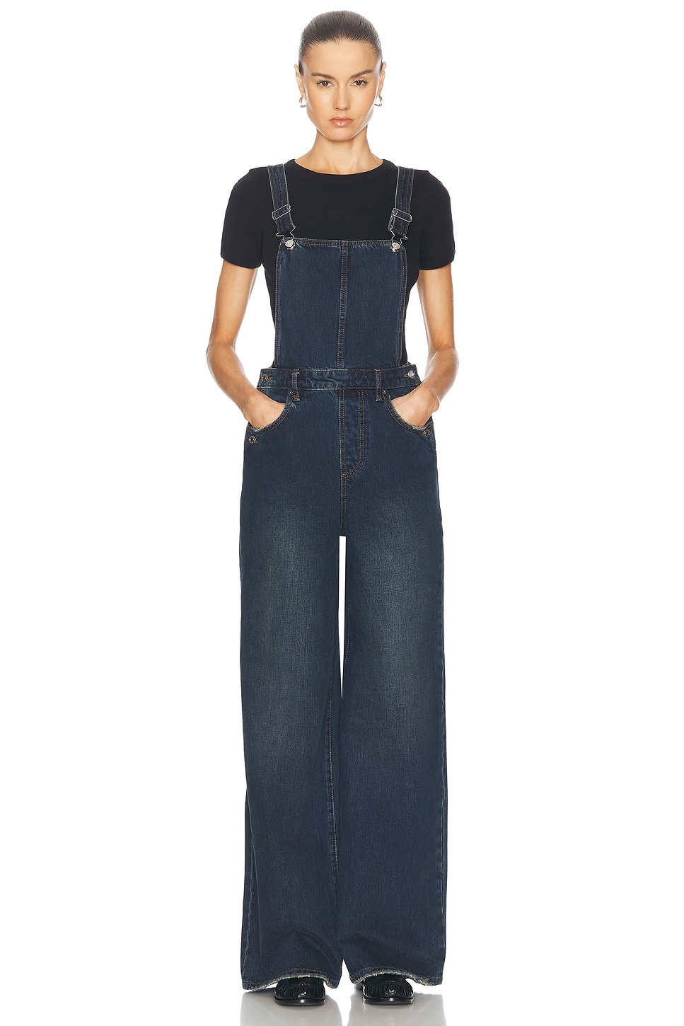 Sadie Wide Leg Overalls - 4