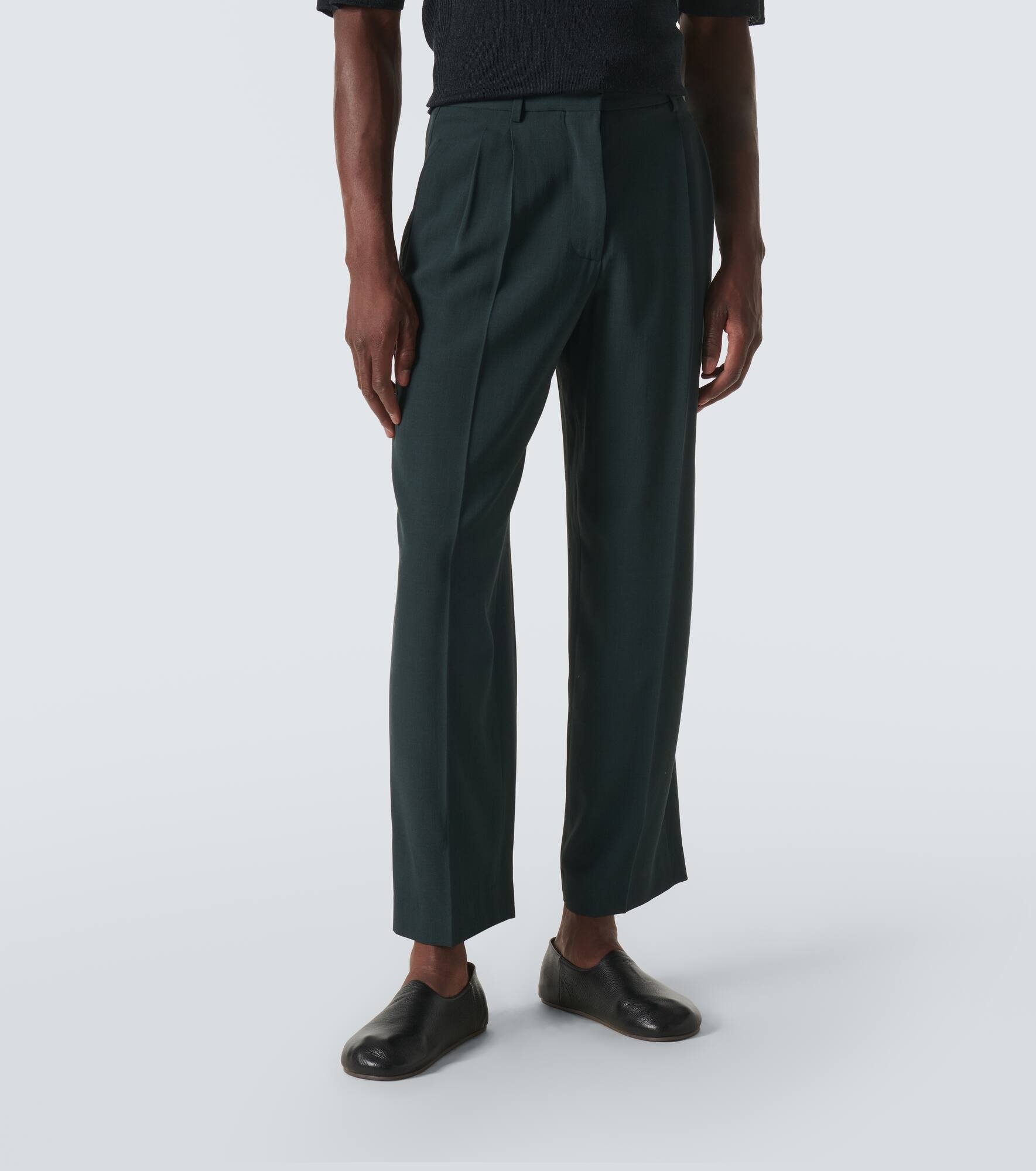 Silas wool-blend straight pants - 3