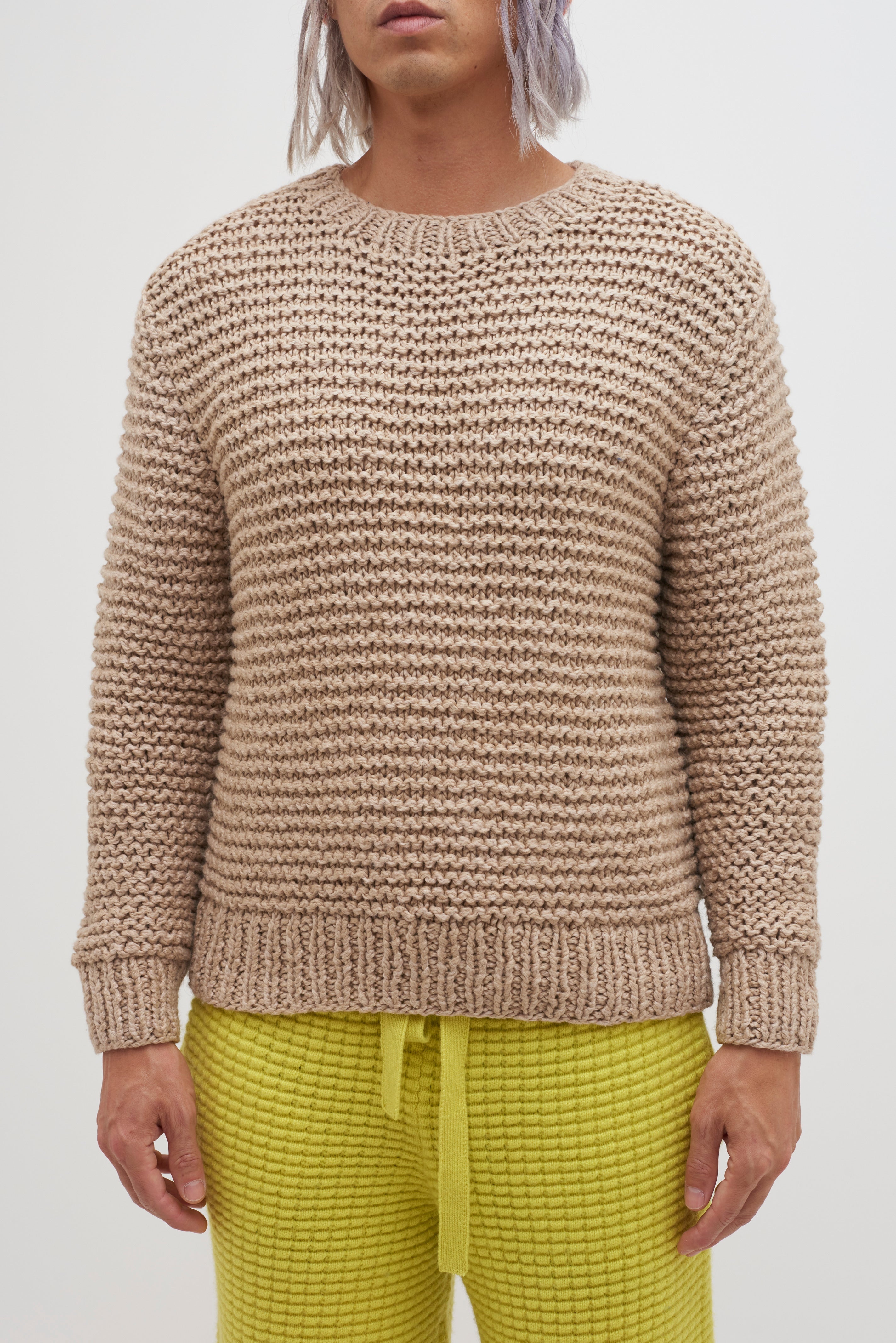HAND KNIT OVERSIZED PULLOVER - 3