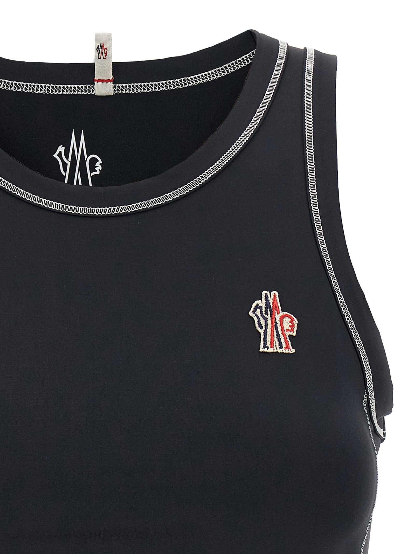 Logo Patch Sporty Top Tops Black - 3