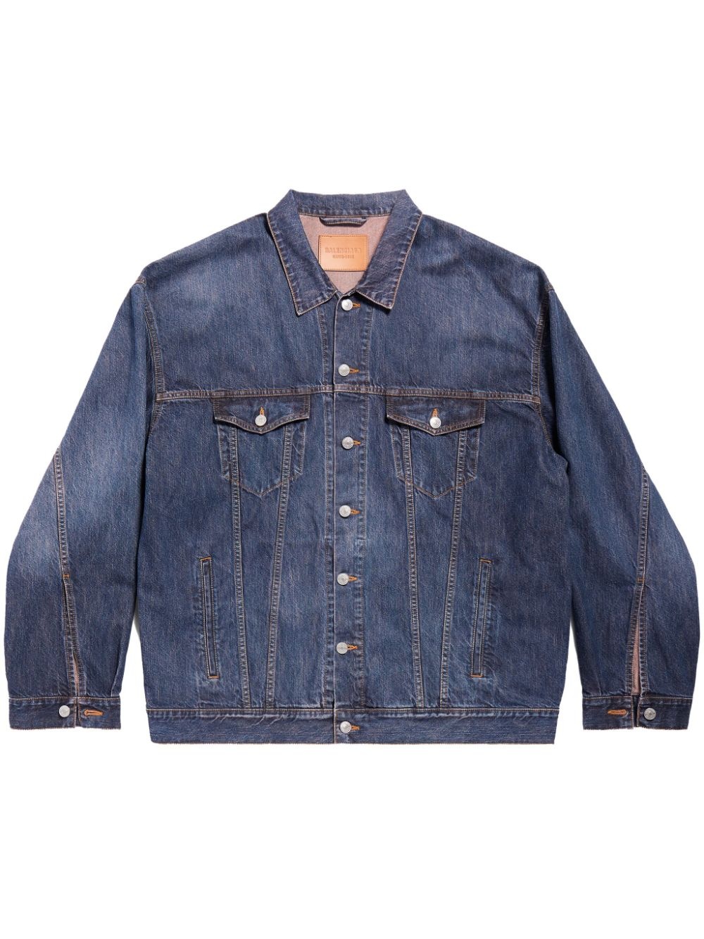 drop-shoulder denim jacket - 1