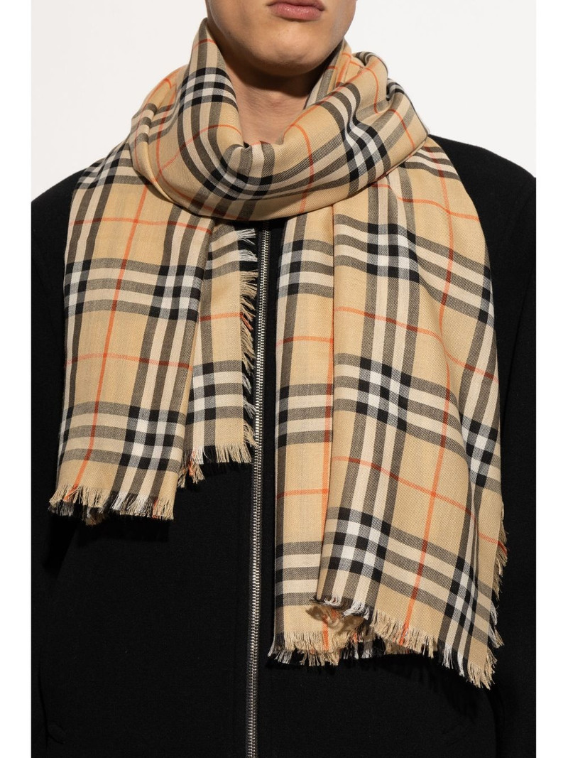 Burberry check scarf outlook
