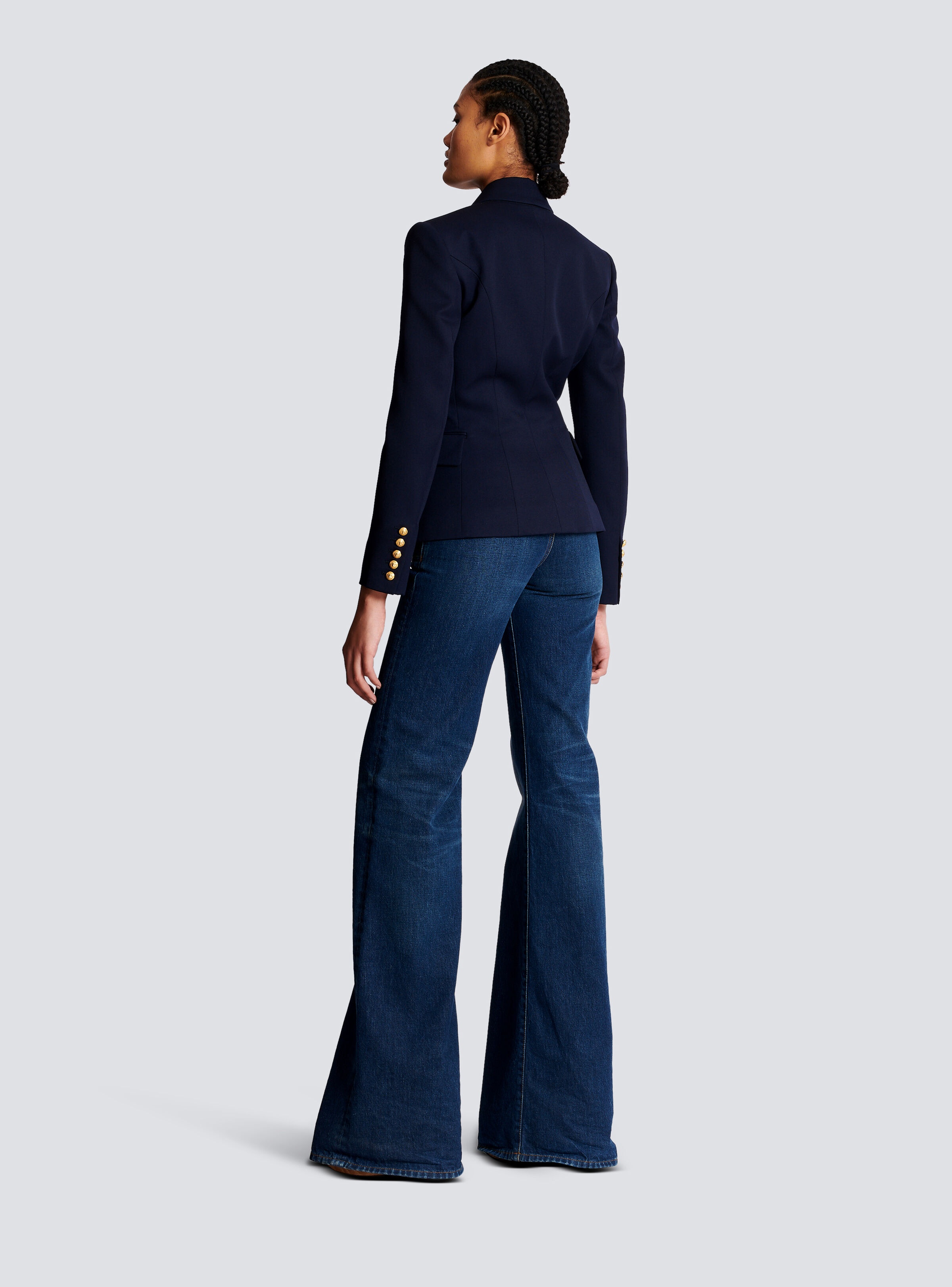 Wool double-breasted jacket - 4