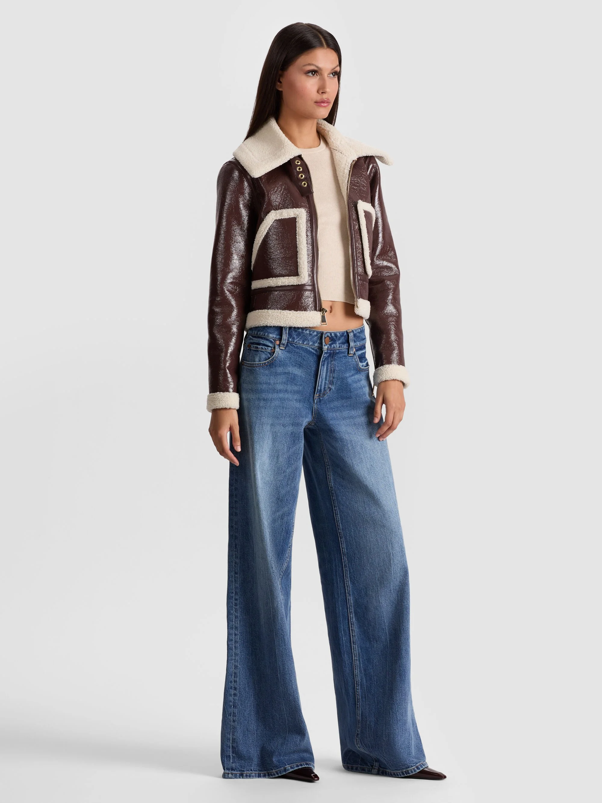 ISAIAH FAUX SHEARLING JACKET - 1