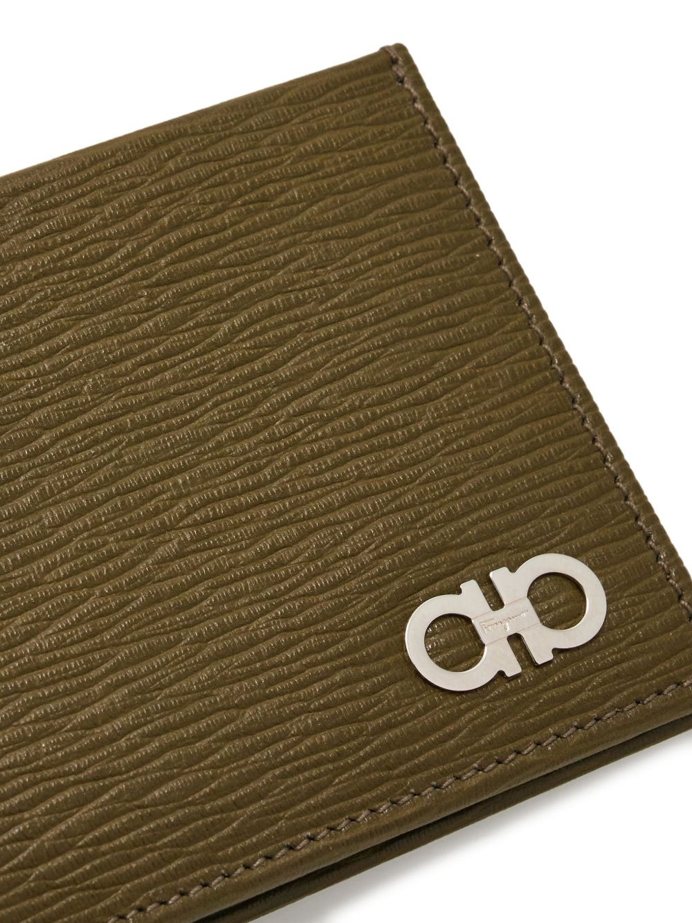 Gancini hammered leather wallet - 4