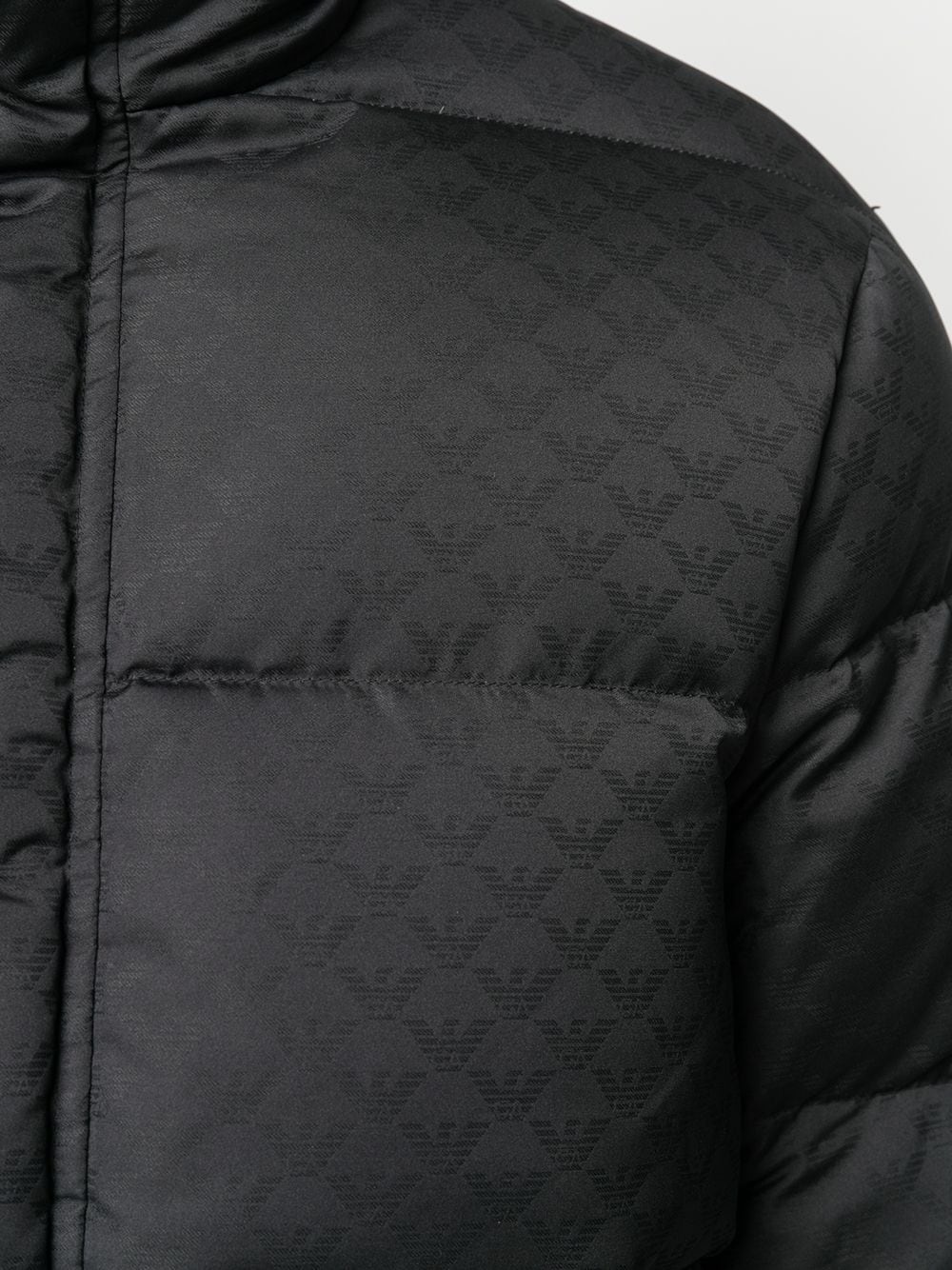 quilted down monogram coat - 5