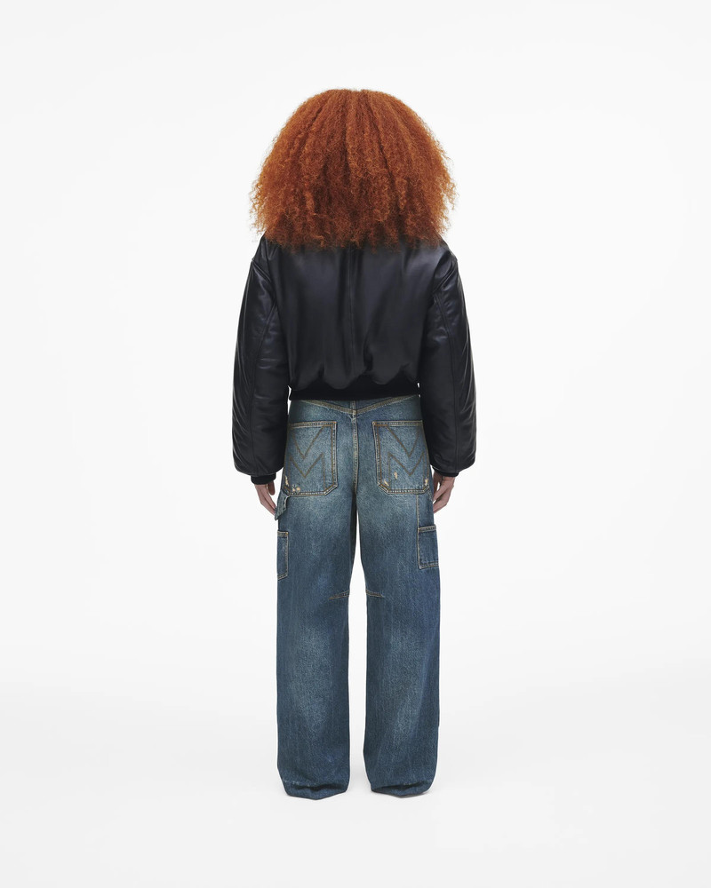 PUFFY LEATHER BOMBER 4
