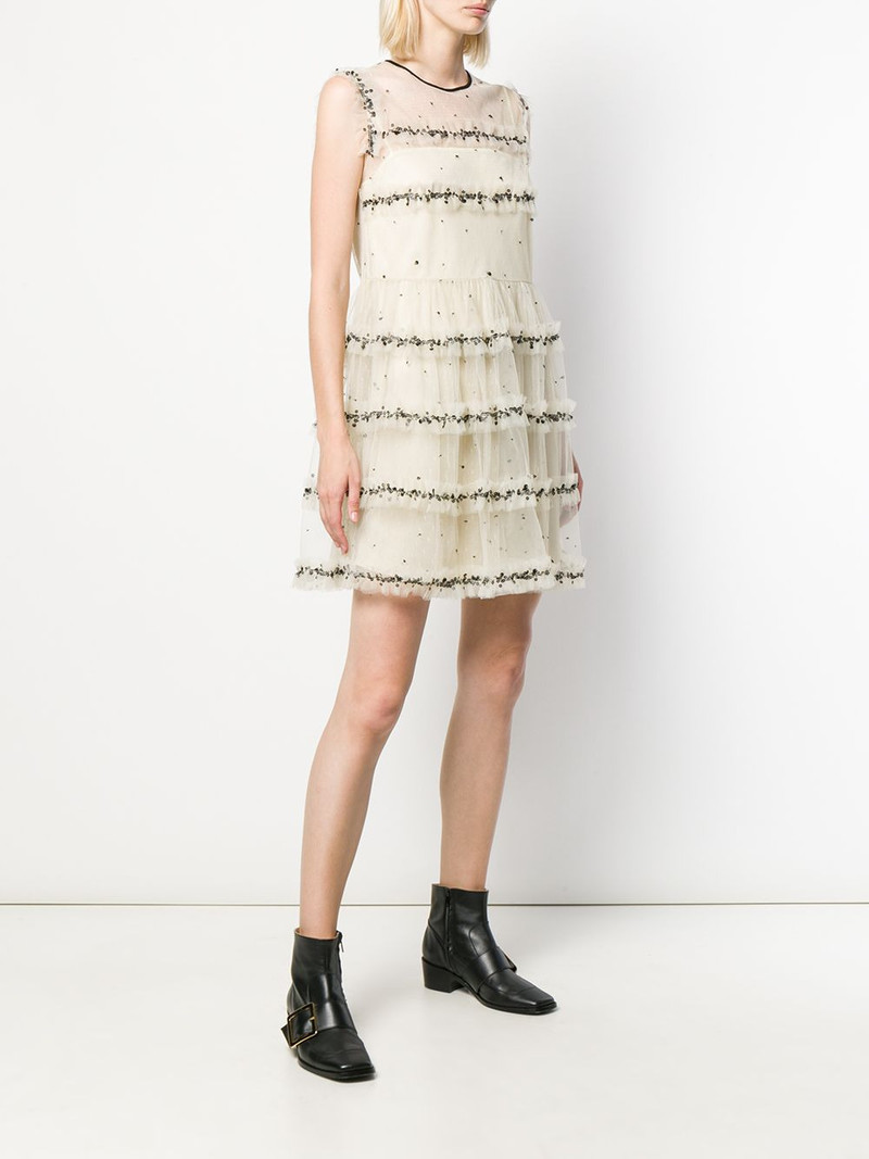 tulle tiered mini dress 3