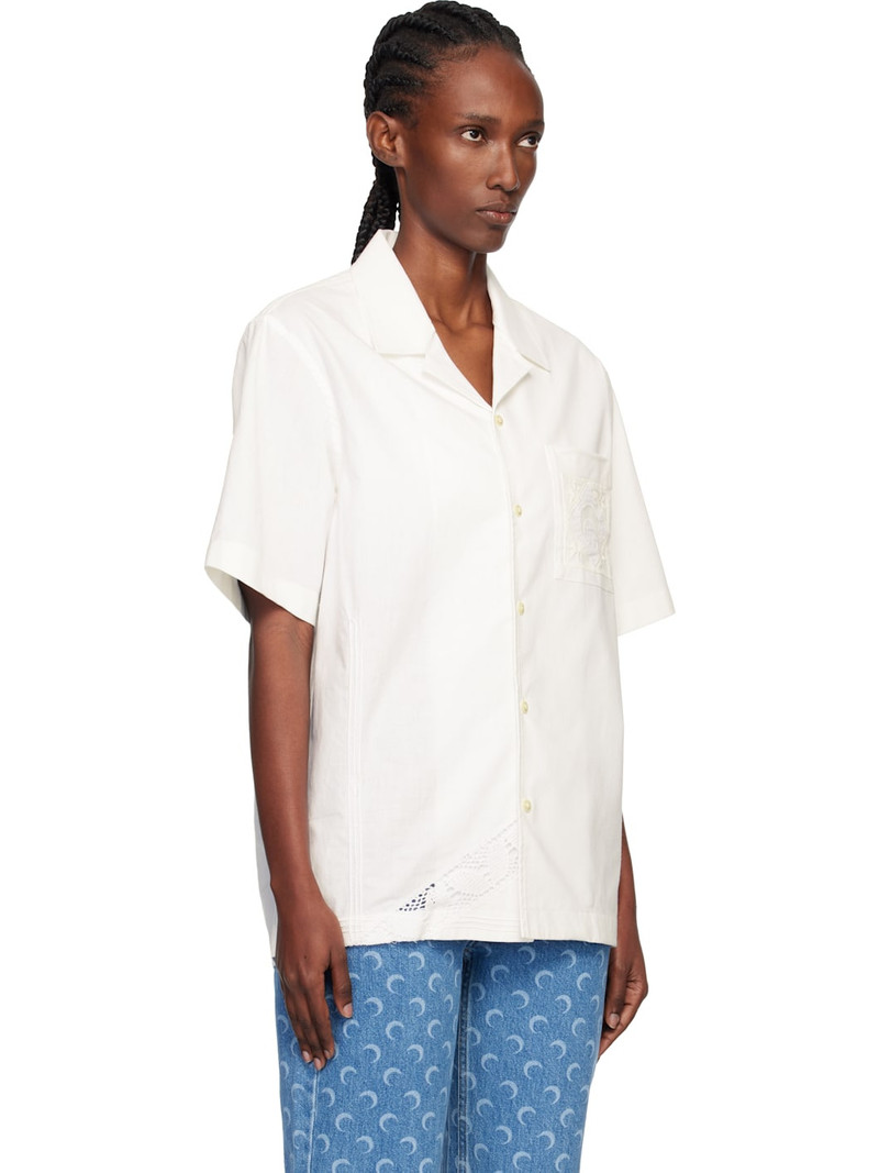 Off-White Regenerated Household Linen S/S Bowling Shirt 2