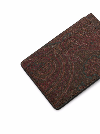 Etro paisley print luggage tag outlook