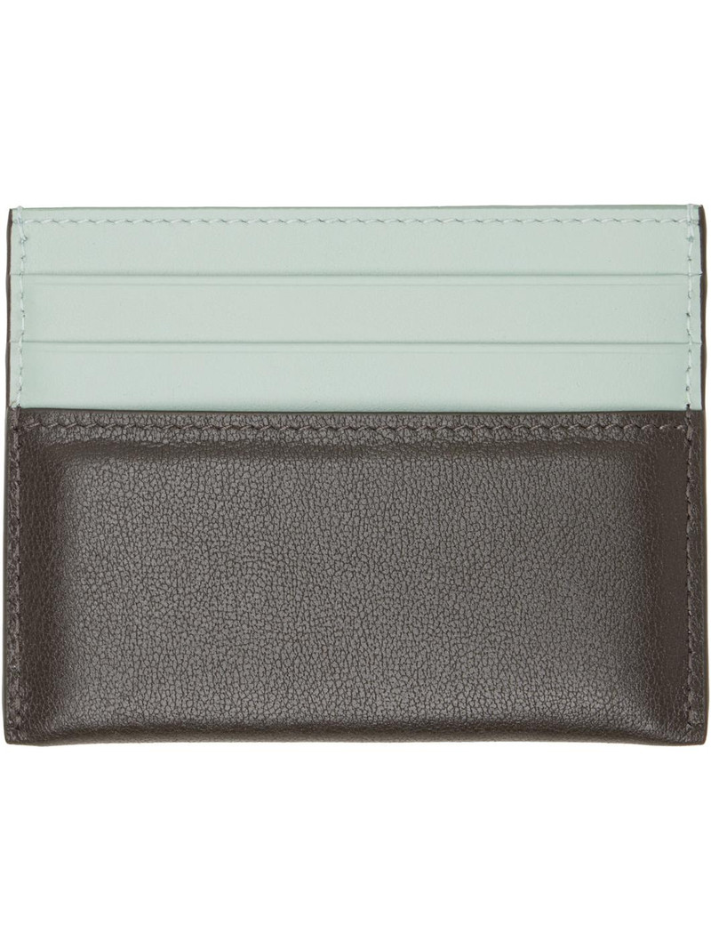 Givenchy Green & Brown Padded Cardholder outlook